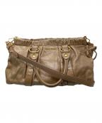 MIU MIUミュウミュウ）の古着「2WAYショルダーバッグ」｜ベージュ