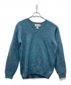 Harley of SCOTLANDハーレーオブスコットランド）の古着「Vネックニット」｜グリーン