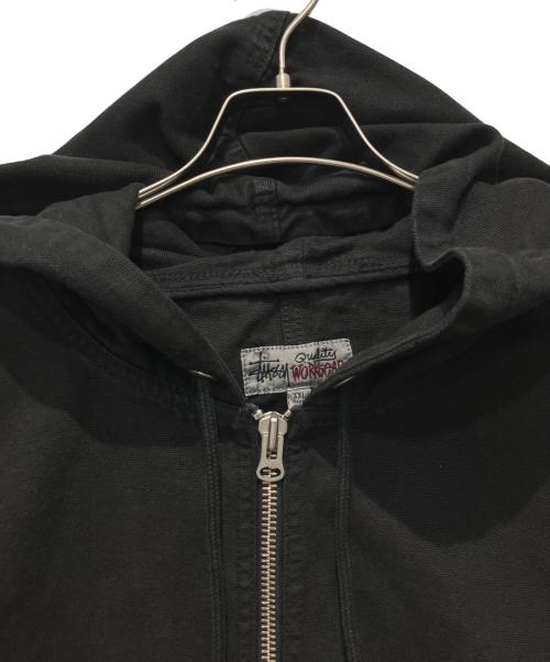 stussy（ステューシー）stussy (ステューシー) Work Jacket Unlined Canvas ブラック サイズ:XXLの古着・服飾アイテム