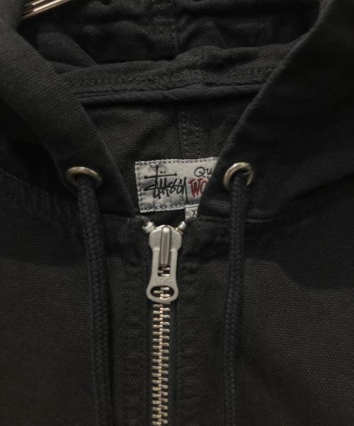 stussy（ステューシー）stussy (ステューシー) Work Jacket Unlined Canvas ブラック サイズ:XXLの古着・服飾アイテム