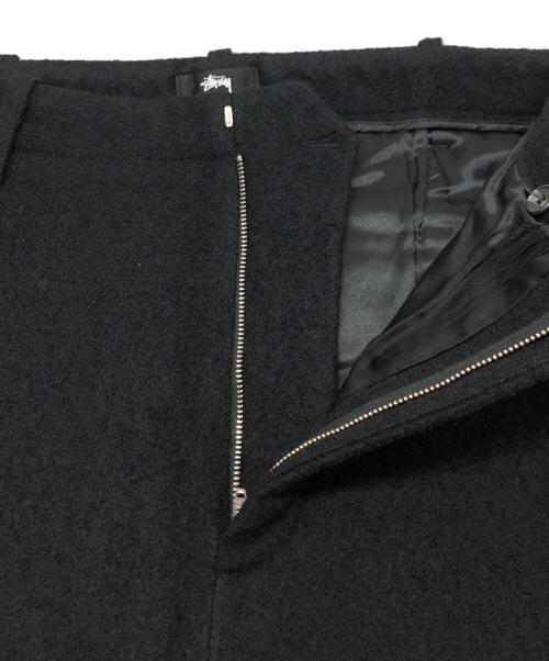 stussy（ステューシー）stussy (ステューシー) Relaxed Trouser Textured Wool ブラック サイズ:36の古着・服飾アイテム