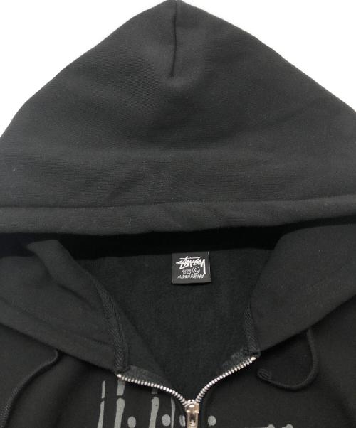 stussy（ステューシー）stussy (ステューシー) Refracted Zip Hoodie ブラック サイズ:XLの古着・服飾アイテム
