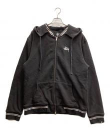 stussy（ステューシー）の古着「オールドジップパーカー」｜ブラック