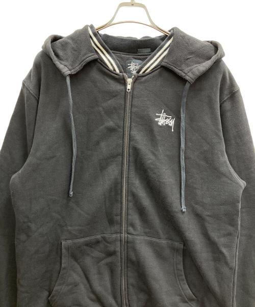 stussy（ステューシー）stussy (ステューシー) オールドジップパーカー ブラック サイズ:XLの古着・服飾アイテム