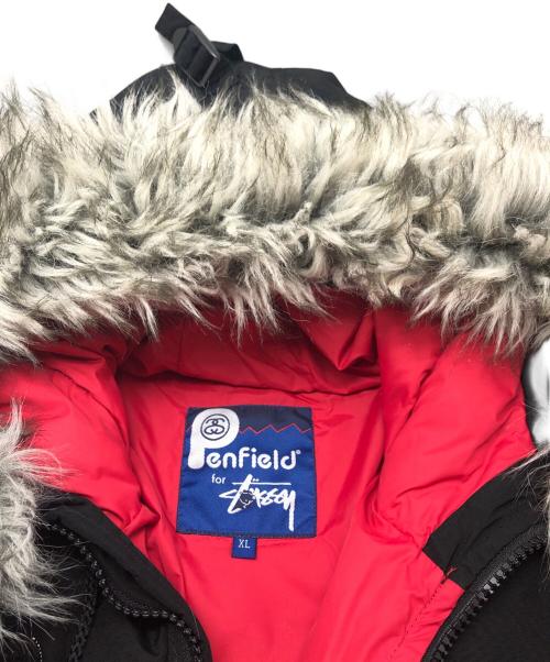 stussy（ステューシー）stussy (ステューシー) Pen Field (ペンフィールド) ダウンジャケット ブラック サイズ:XLの古着・服飾アイテム