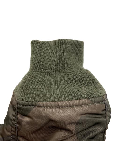 ALPHA（アルファ）ALPHA (アルファ) リバーシブルフライトジャケット カーキ×オレンジ サイズ:Mの古着・服飾アイテム