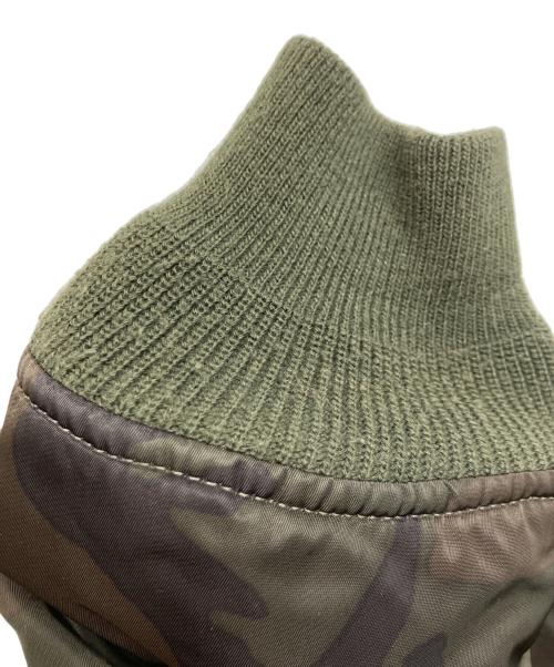 ALPHA（アルファ）ALPHA (アルファ) リバーシブルフライトジャケット カーキ×オレンジ サイズ:Mの古着・服飾アイテム