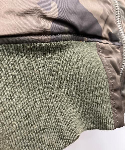 ALPHA（アルファ）ALPHA (アルファ) リバーシブルフライトジャケット カーキ×オレンジ サイズ:Mの古着・服飾アイテム
