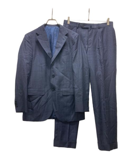 BEAMS F（ビームスエフ）BEAMS F (ビームスエフ) シャドーチェック セットアップスーツ ネイビー サイズ:Sの古着・服飾アイテム