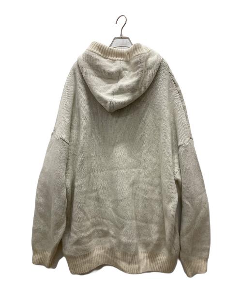 AJOBYAノO（アジョバイアジョ）AJOBYAノO (アジョバイアジョ) ニットパーカー ベージュ サイズ:Freeの古着・服飾アイテム