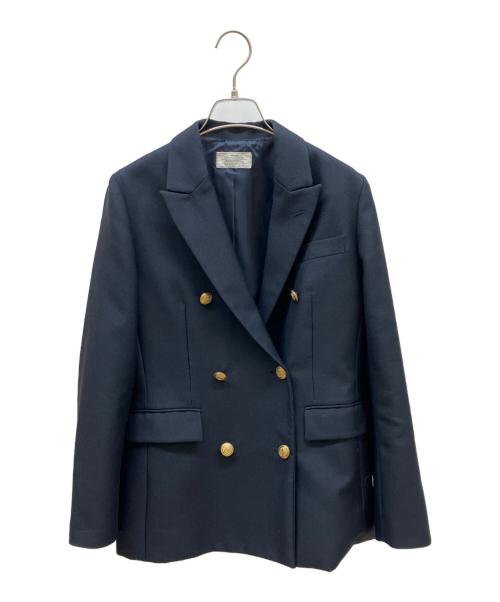 JOURNAL STANDARD relume（ジャーナルスタンダード レリューム）JOURNAL STANDARD relume (ジャーナルスタンダード レリューム) T/Wギャバネイビーブレザー ブラック サイズ:38の古着・服飾アイテム