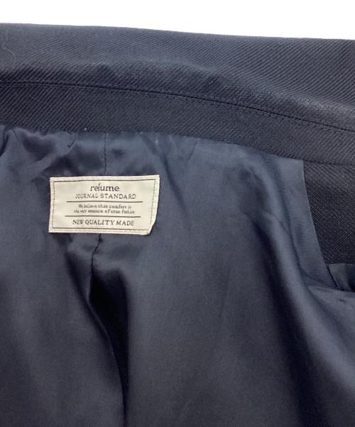 JOURNAL STANDARD relume（ジャーナルスタンダード レリューム）JOURNAL STANDARD relume (ジャーナルスタンダード レリューム) T/Wギャバネイビーブレザー ブラック サイズ:38の古着・服飾アイテム