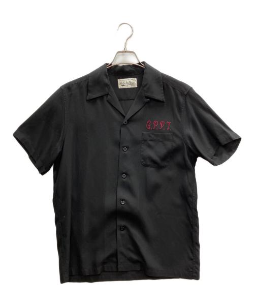 WACKO MARIA（ワコマリア）WACKO MARIA (ワコマリア) オープンカラーシャツ ブラック サイズ:Mの古着・服飾アイテム