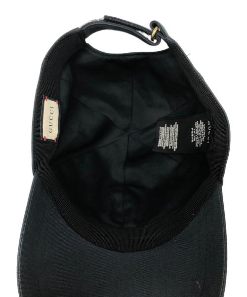 GUCCI（グッチ）GUCCI (グッチ) キャップ ブラック サイズ:SIZE Mの古着・服飾アイテム