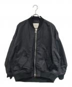 near.nipponニアーニッポン）の古着「ビッグスリーブミリタリーブルゾン」｜ブラック