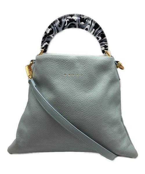 MARNI（マルニ）MARNI (マルニ) 2WAYショルダーバッグ ブルーの古着・服飾アイテム