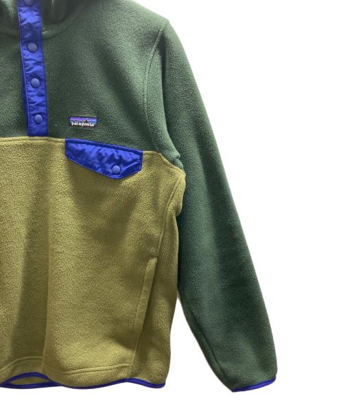 Patagonia（パタゴニア）Patagonia (パタゴニア) Synchilla Snap-T Hoody グリーン×オリーブ サイズ:XSの古着・服飾アイテム