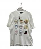ちいかわ×Jリーグチイカワ×ジェーリーグ）の古着「Tシャツ」｜ホワイト