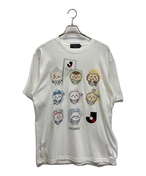 ちいかわ（チイカワ）ちいかわ (チイカワ) Jリーグ (ジェーリーグ) Tシャツ ホワイト サイズ:XLの古着・服飾アイテム