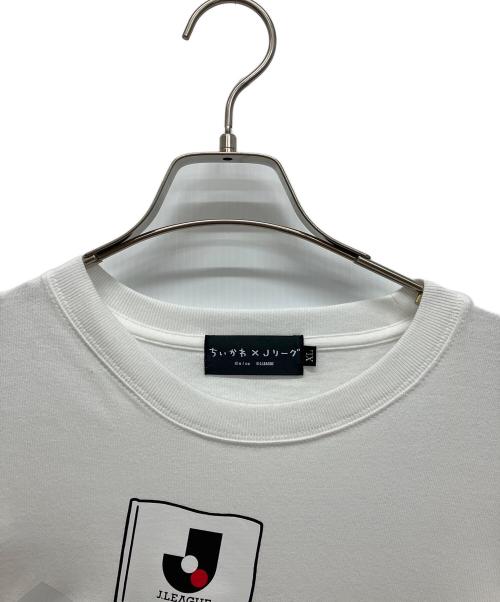 ちいかわ（チイカワ）ちいかわ (チイカワ) Jリーグ (ジェーリーグ) Tシャツ ホワイト サイズ:XLの古着・服飾アイテム