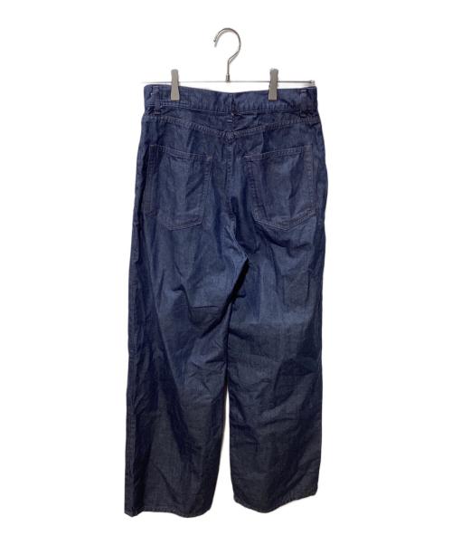 ticca（ティッカ）ticca (ティッカ) ライトデニムタックワイドパンツ インディゴ サイズ:SIZE 1の古着・服飾アイテム