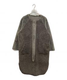 Ameri（アメリ）の古着「REVERSIBLE TWIN BOA COAT リバーシブル ツイン ボア コート」｜グレー