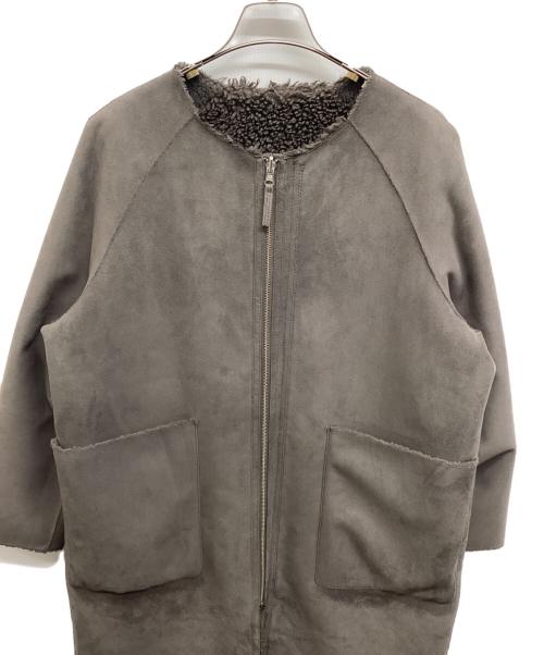 Ameri（アメリ）Ameri (アメリ) REVERSIBLE TWIN BOA COAT リバーシブル ツイン ボア コート グレー サイズ:Fの古着・服飾アイテム