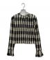 CLANE（クラネ）の古着「SHIRRING DESIGN BLOUSE」｜ベージュ×ブラック