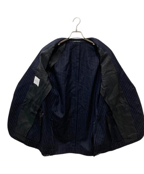 green label relaxing（グリーンレーベルリラクシング）green label relaxing (グリーンレーベルリラクシング) フラノストライプセットアップスーツ ネイビー サイズ:ジャケット48 パンツ80の古着・服飾アイテム