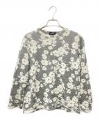 tricot COMME des GARCONSトリココムデギャルソン）の古着「花柄カットソー TB-T015」｜グレー