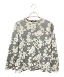 tricot COMME des GARCONS（トリココムデギャルソン）の古着「花柄カットソー TB-T015」｜グレー