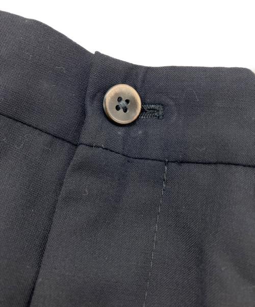 colony clothing（コロニークロージング）colony clothing (コロニークロージング) ウールポリ ワンプリーツイージートラウザーズ ブラック サイズ:44の古着・服飾アイテム
