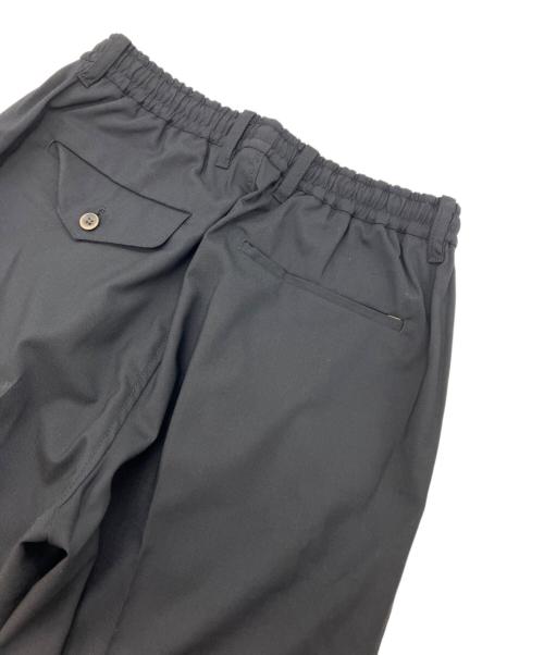 colony clothing（コロニークロージング）colony clothing (コロニークロージング) ウールポリ ワンプリーツイージートラウザーズ ブラック サイズ:44の古着・服飾アイテム