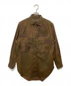 NIGEL CABOURNナイジェルケーボン）の古着「40'sブリティッシュアーミーシャツ」｜ブラウン