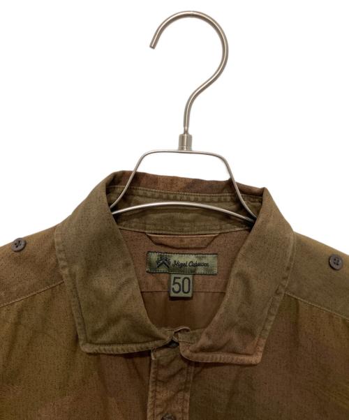 NIGEL CABOURN（ナイジェルケーボン）NIGEL CABOURN (ナイジェルケーボン) 40'sブリティッシュアーミーシャツ ブラウン サイズ:50の古着・服飾アイテム