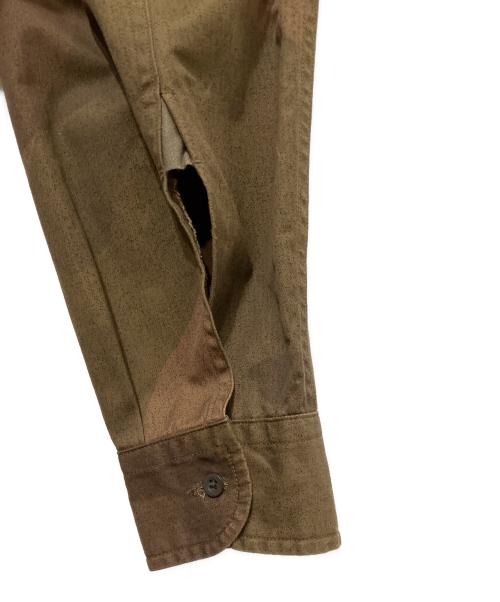 NIGEL CABOURN（ナイジェルケーボン）NIGEL CABOURN (ナイジェルケーボン) 40'sブリティッシュアーミーシャツ ブラウン サイズ:50の古着・服飾アイテム