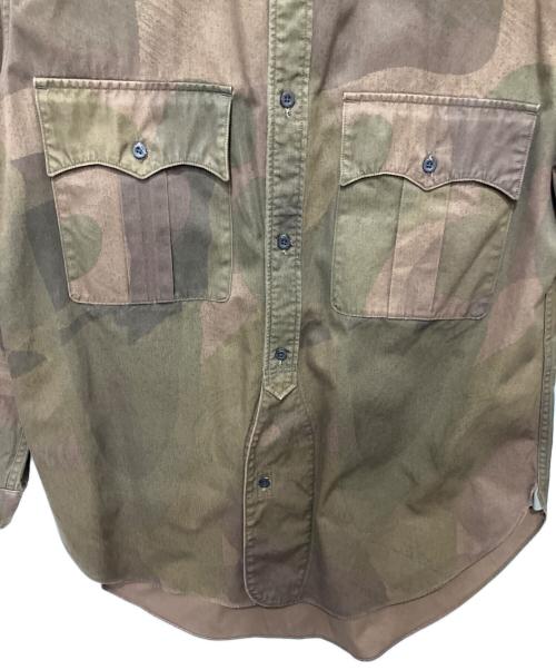 NIGEL CABOURN（ナイジェルケーボン）NIGEL CABOURN (ナイジェルケーボン) 40'sブリティッシュアーミーシャツ ブラウン サイズ:50の古着・服飾アイテム