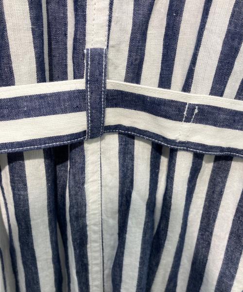 NIGEL CABOURN（ナイジェルケーボン）NIGEL CABOURN (ナイジェルケーボン) ストライプシャツワンピース　8038-08-00001 ネイビー×ホワイト サイズ:10の古着・服飾アイテム