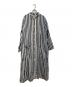 NIGEL CABOURN（ナイジェルケーボン）の古着「ストライプシャツワンピース　8038-08-00001」｜ネイビー×ホワイト