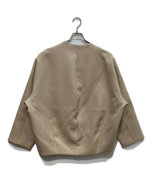 ELENDEEK（エレンディーク）ELENDEEK (エレンディーク) フォルムショートコート ベージュ サイズ:Fの古着・服飾アイテム