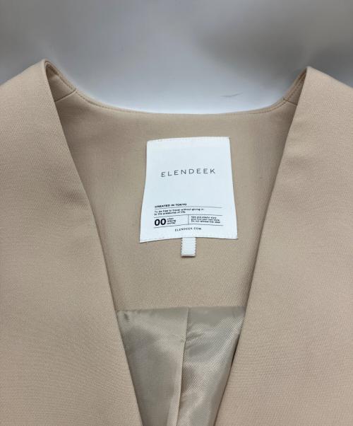 ELENDEEK（エレンディーク）ELENDEEK (エレンディーク) フォルムショートコート ベージュ サイズ:Fの古着・服飾アイテム
