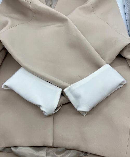 ELENDEEK（エレンディーク）ELENDEEK (エレンディーク) フォルムショートコート ベージュ サイズ:Fの古着・服飾アイテム