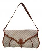 CELINEセリーヌ）の古着「マカダム柄 ワンハンドル ハンドバッグ」｜ベージュ×ブラウン