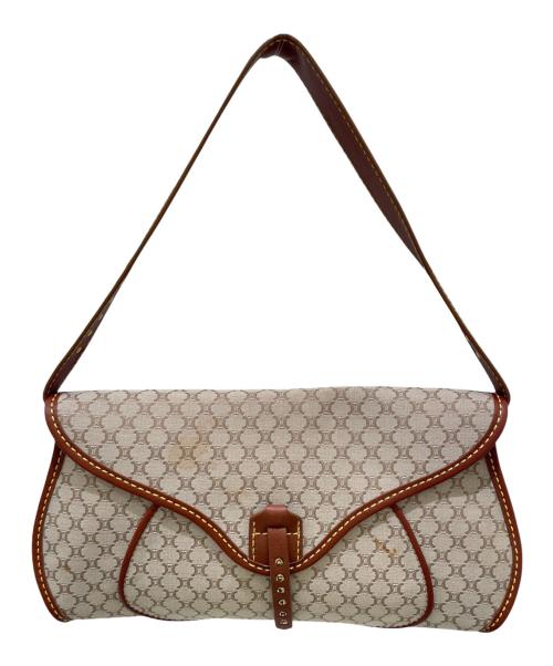CELINE（セリーヌ）CELINE (セリーヌ) マカダム柄 ワンハンドル ハンドバッグ ベージュ×ブラウンの古着・服飾アイテム