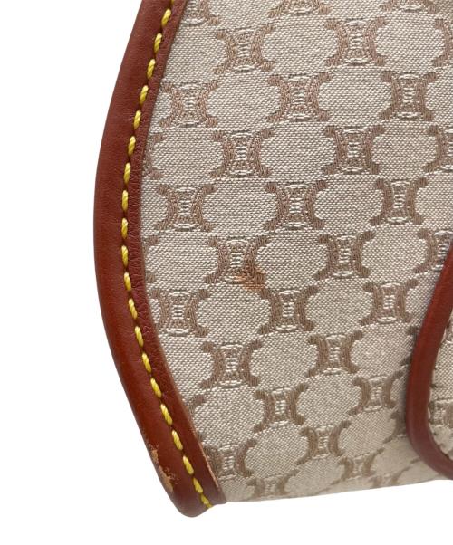 CELINE（セリーヌ）CELINE (セリーヌ) マカダム柄 ワンハンドル ハンドバッグ ベージュ×ブラウンの古着・服飾アイテム