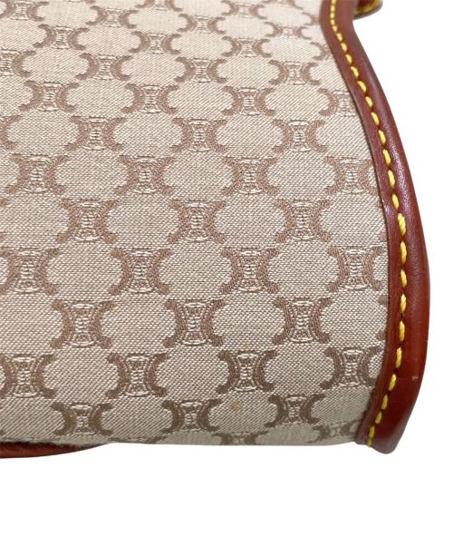 CELINE（セリーヌ）CELINE (セリーヌ) マカダム柄 ワンハンドル ハンドバッグ ベージュ×ブラウンの古着・服飾アイテム