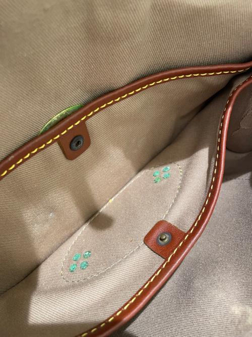 CELINE（セリーヌ）CELINE (セリーヌ) マカダム柄 ワンハンドル ハンドバッグ ベージュ×ブラウンの古着・服飾アイテム