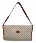 CELINE (セリーヌ) マカダム柄 ワンハンドル ハンドバッグ ベージュ×ブラウン：30000円