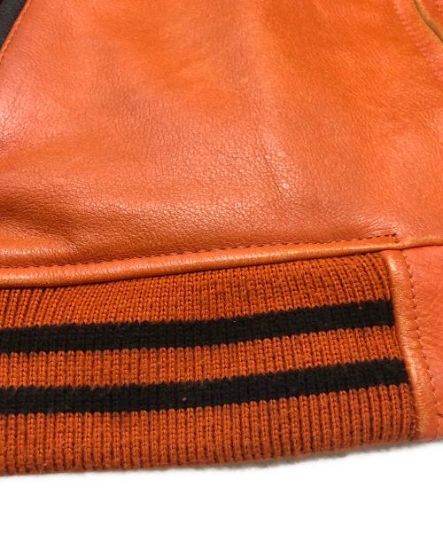 CHEVIGNON（シェビニオン）CHEVIGNON (シェビニオン) レザージャケット オレンジ サイズ:Mの古着・服飾アイテム