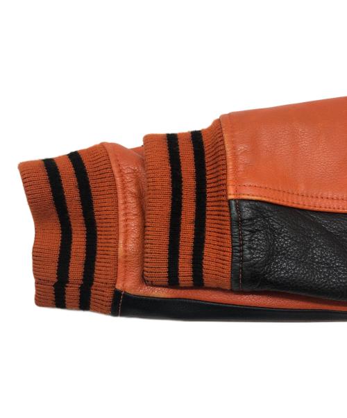 CHEVIGNON（シェビニオン）CHEVIGNON (シェビニオン) レザージャケット オレンジ サイズ:Mの古着・服飾アイテム